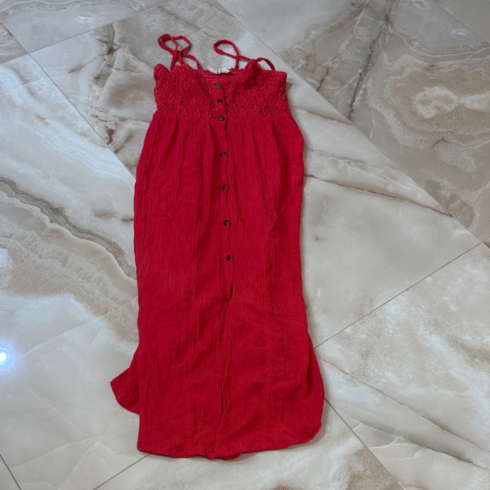 Jen's Pirate Booty Red Maxi Dress